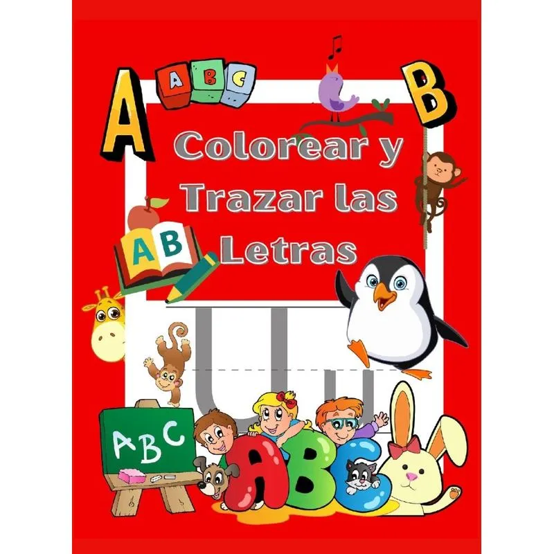 Colorea y Traza las Letras