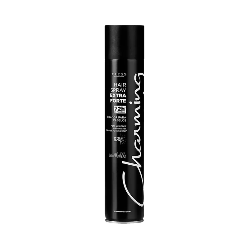 Hair Spray Cless Charming Black Extra Forte 400ml CX 12