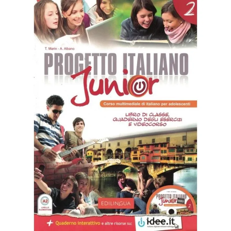 Progetto Italiano Junior 2 - Libro Di Classe & Quaderno Degli Esercizi + Cd Audio (A2)