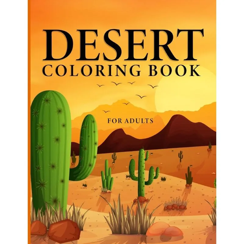 Desert Coloring Book for Adults