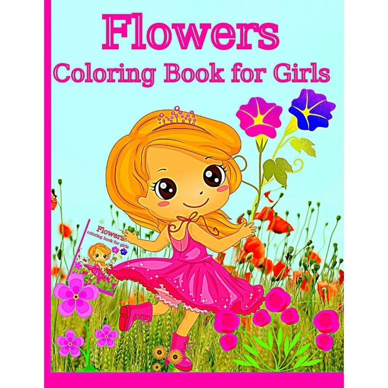 Flowers Coloring Book For Girls
