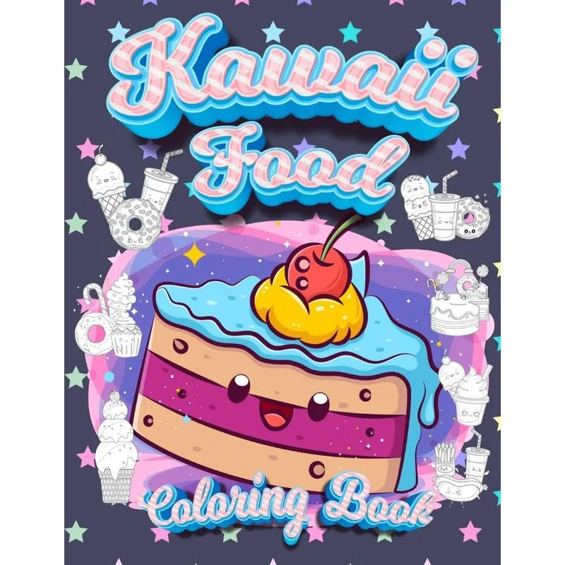 Kawaii Food Coloring Book