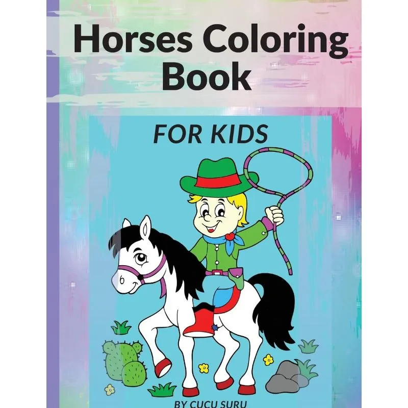 Horses Coloring Book For Kids