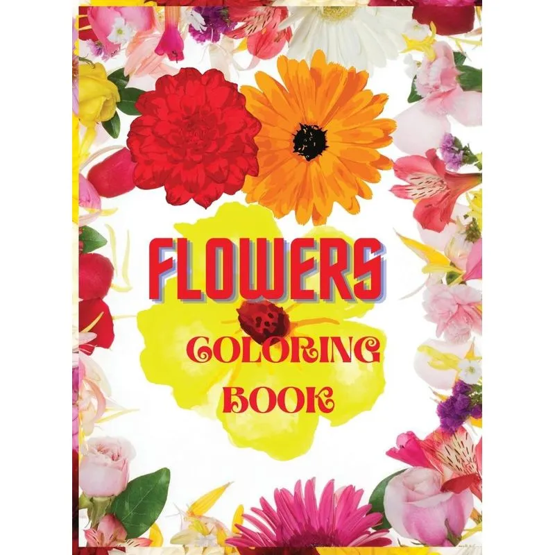 FLOWERS COLORING BOOK
