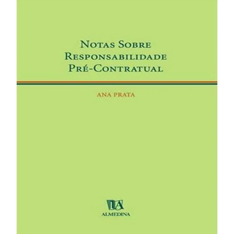 Notas Sobre Responsabilidade Pre Contratual