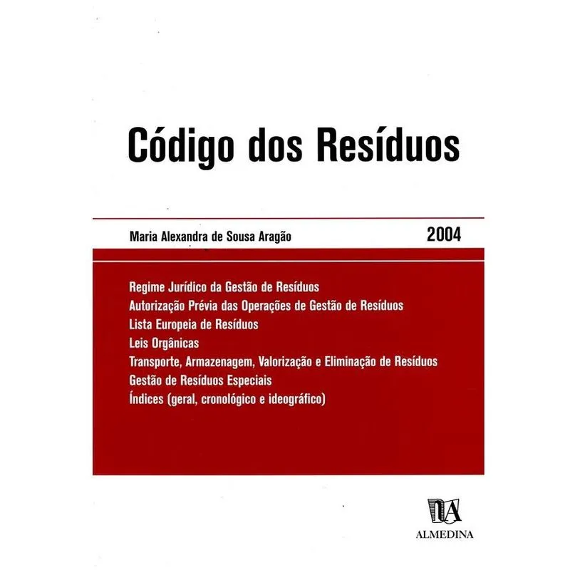 Código dos resíduos