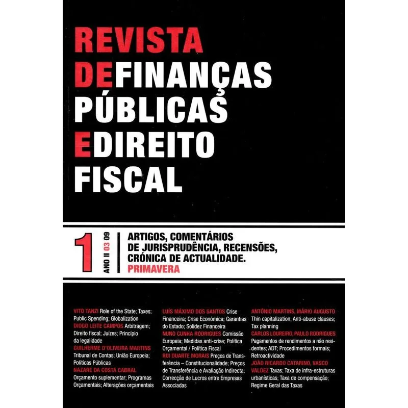Revista de finanças públicas e direito fiscal