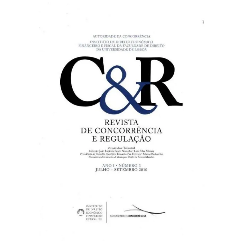 Revista De Concorrência E Regulação - Ano I - Nº03 - 01ed/10