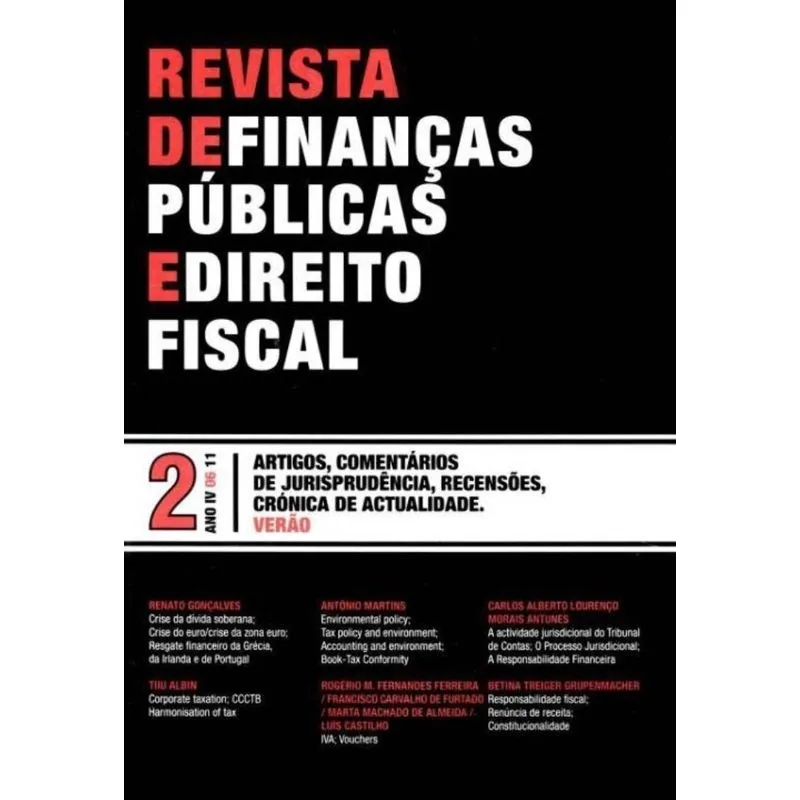 Revista De Finanças Públicas E Direito Fiscal - Ano Iv - Nº 2 - 01ed/11