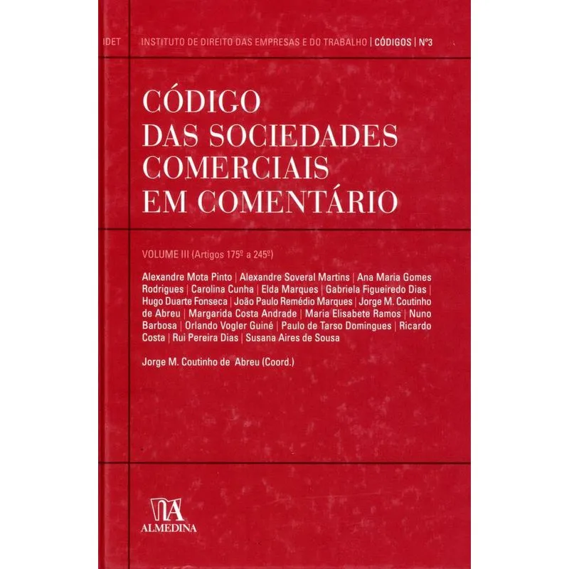 Código das sociedades comerciais em comentário