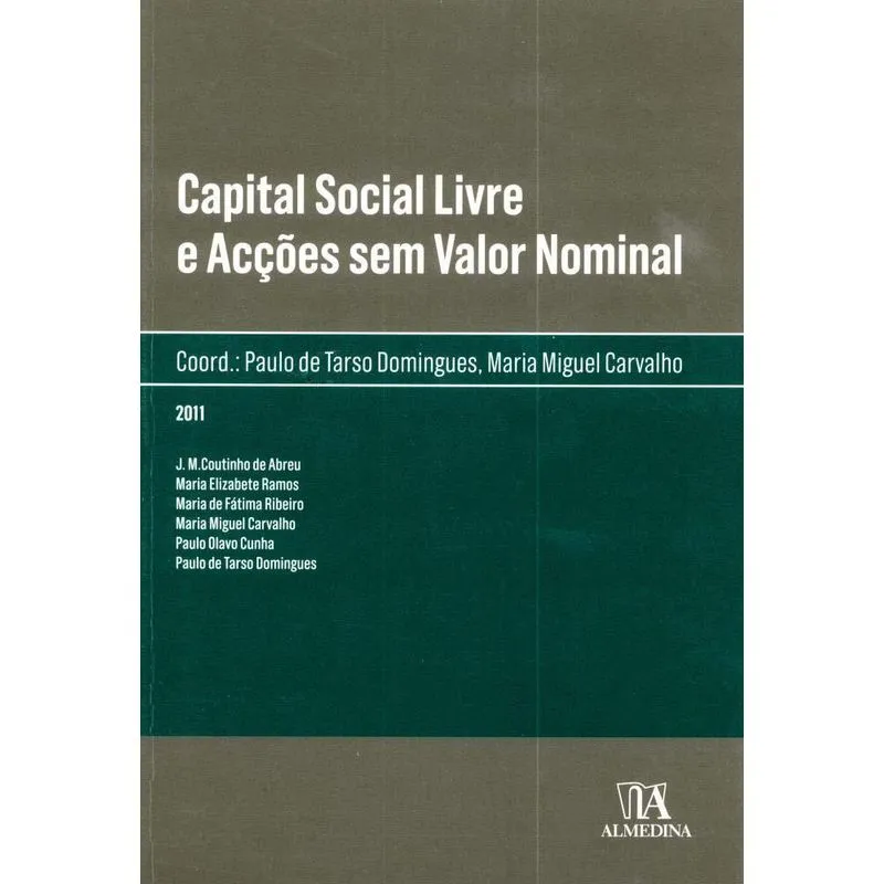 Capital social livre e acções sem valor nominal