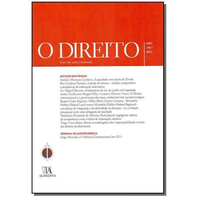 Direito, O - ano 144, 2012 - I