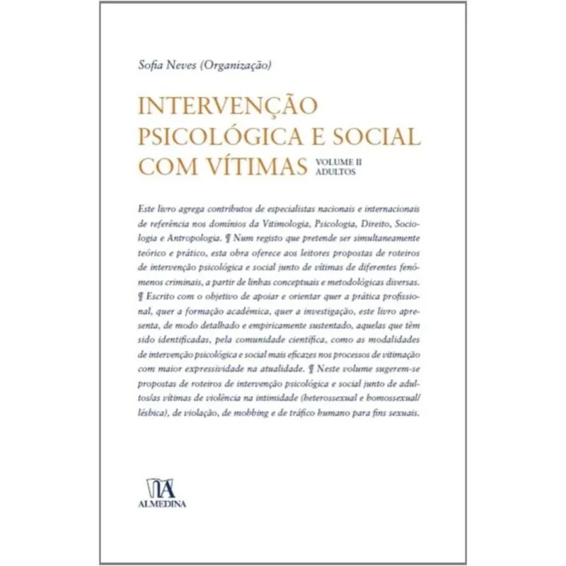 Intervenção Psicológica E Social Com Vítimas - 1ª Ed.