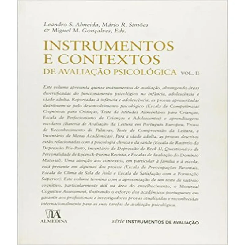 Instrumentos E Contextos De Avaliacao Psicologica - Vol 02