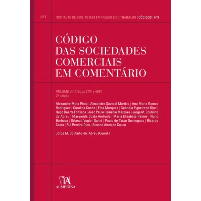 CÓDIGO DAS SOCIEDADES COMERCIAIS EM COMENTÁRIO