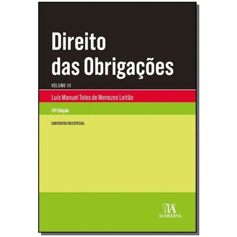 Direito das Obrigacoes - Vol. Iii - 13Ed/19