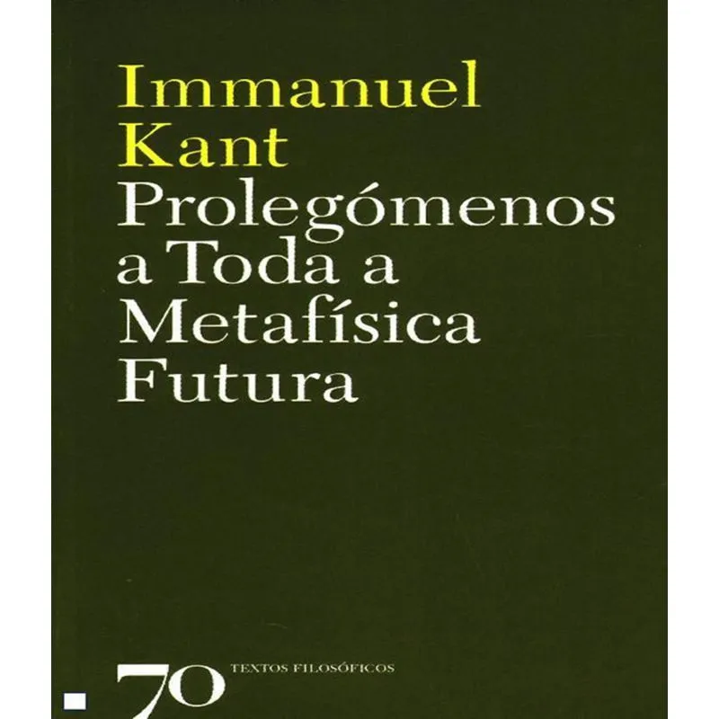 Prolegomenos A Toda A Metafisica Futura