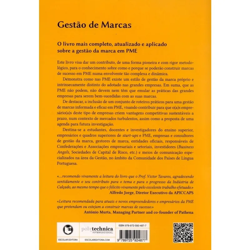 Gestão de Marcas: Uma Abordagem Empreendedora Para Pme Vencerem Em Mercados Globais