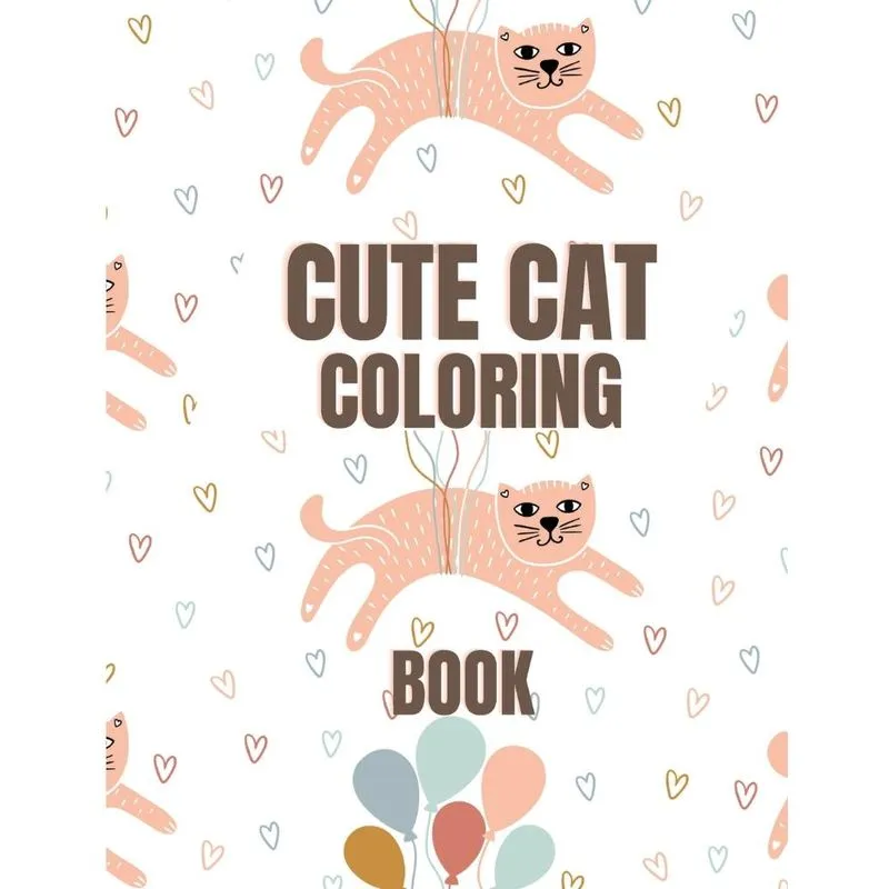 Cute Cat Coloring Book