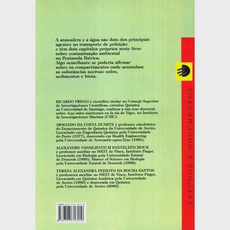 Livro - Estudos Sobre Contaminhação Ambiental na Península Ibérica Estudos sobre contaminacao ambiental na peninsula.