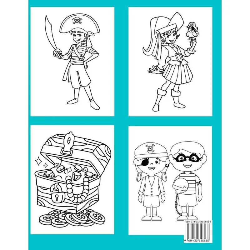 Pirate Coloring Book For Kids