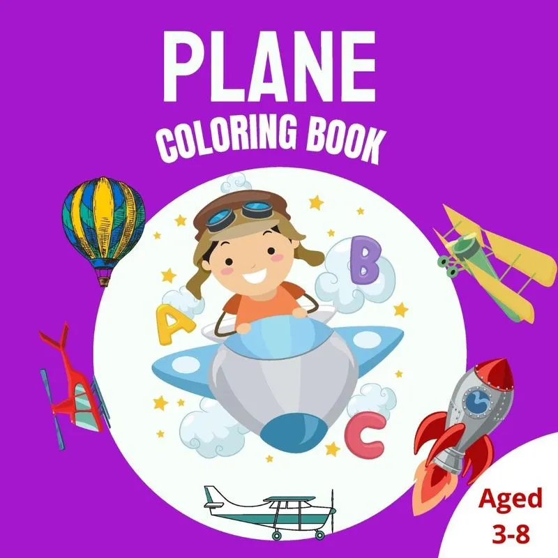Plane Coloring Book. Plane Coloring Book