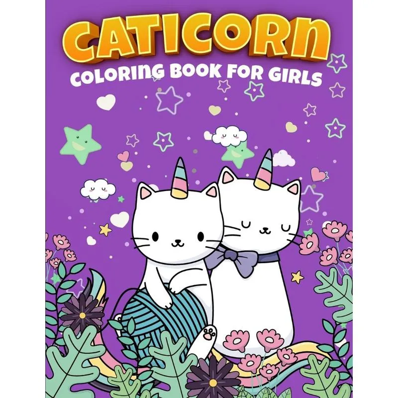 Caticorn Coloring Book For Girls