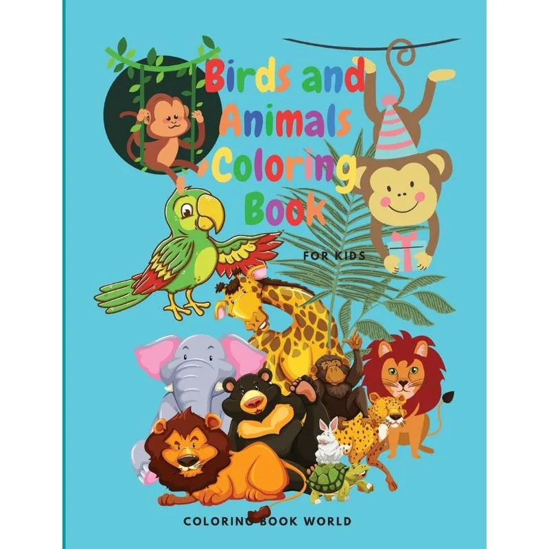 Birds and Animals Coloring Book