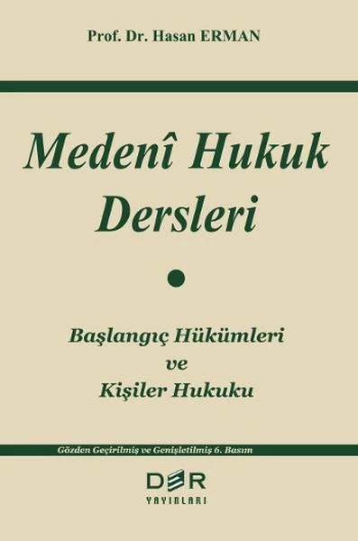 Medeni Hukuk Dersleri | Der Yayınları - Hukuk Dizisi (İnce Kapak)
