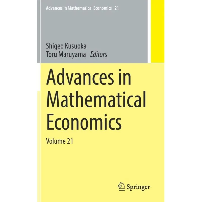 Advances In Mathematical Economics