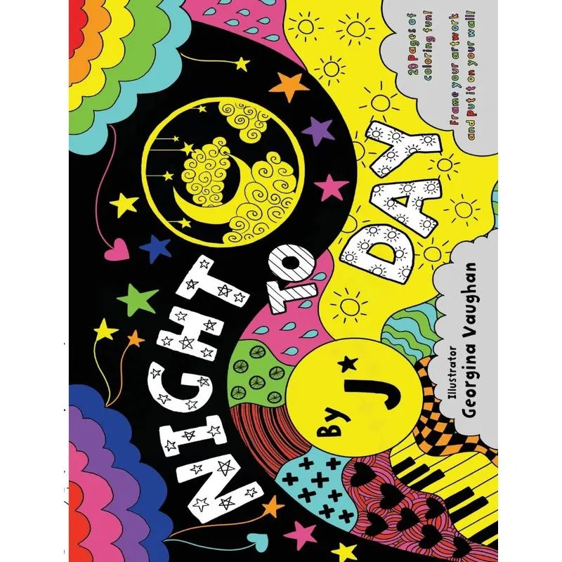 NIGHT TO DAY colouring book