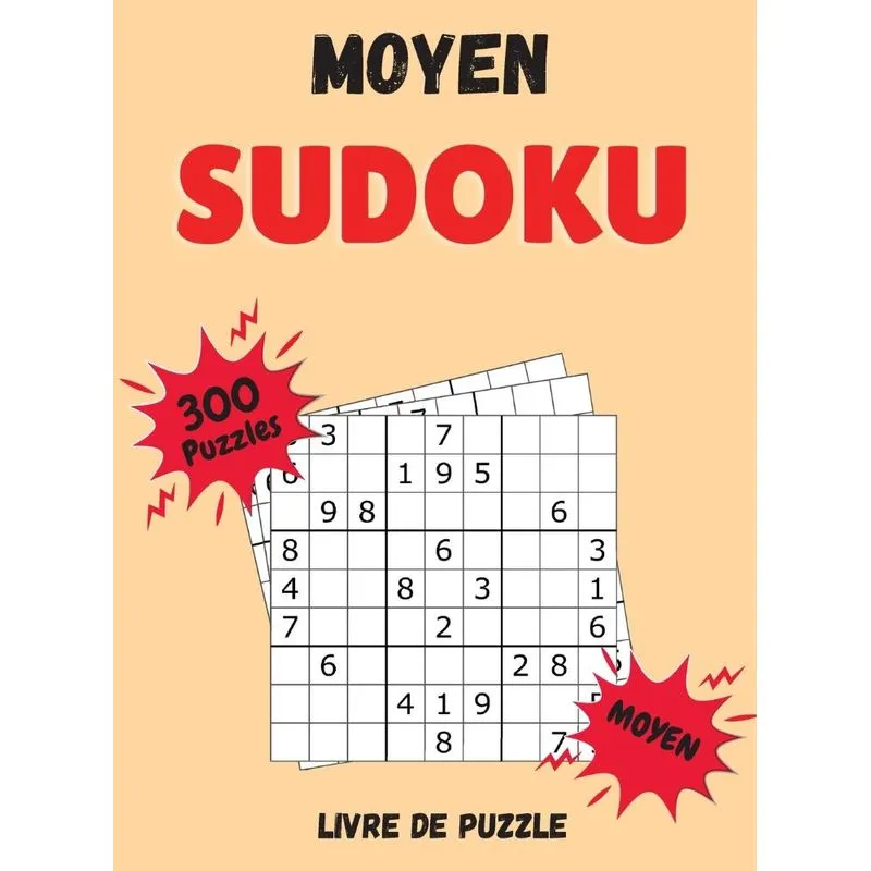 Sudoku Moyen Livre de Puzzle