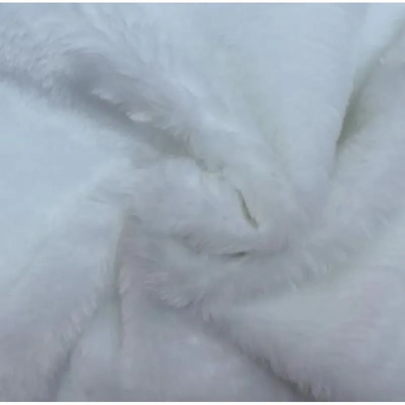 1m X 1,60m - Tecido Manta Pelúcia Pelo Médio Branco