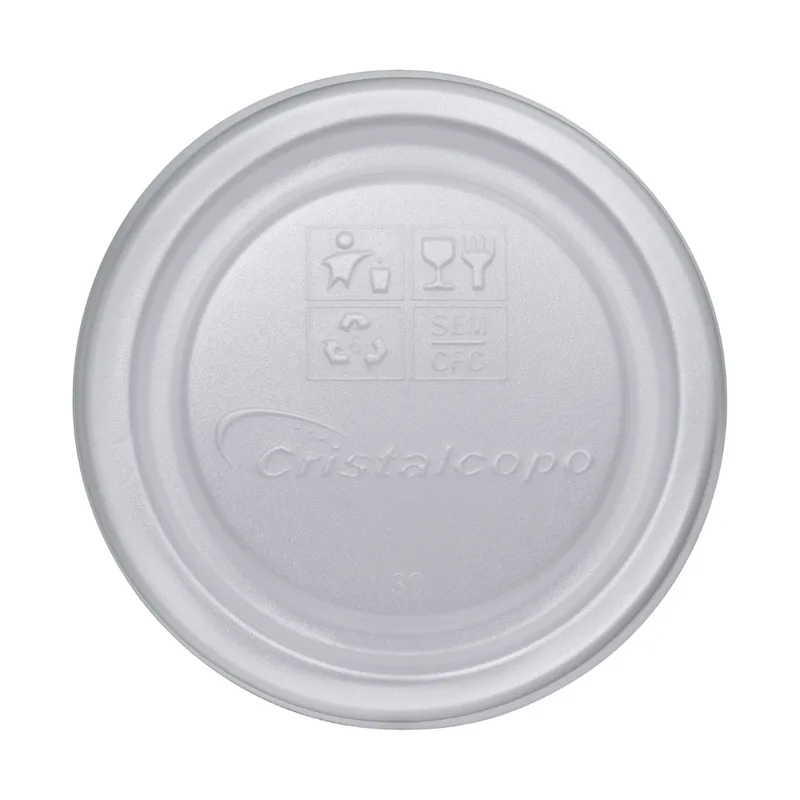 Tampa P/ Marmitex De Isopor 750/1100ml Cristalcopo C/200und Cristalcopo
