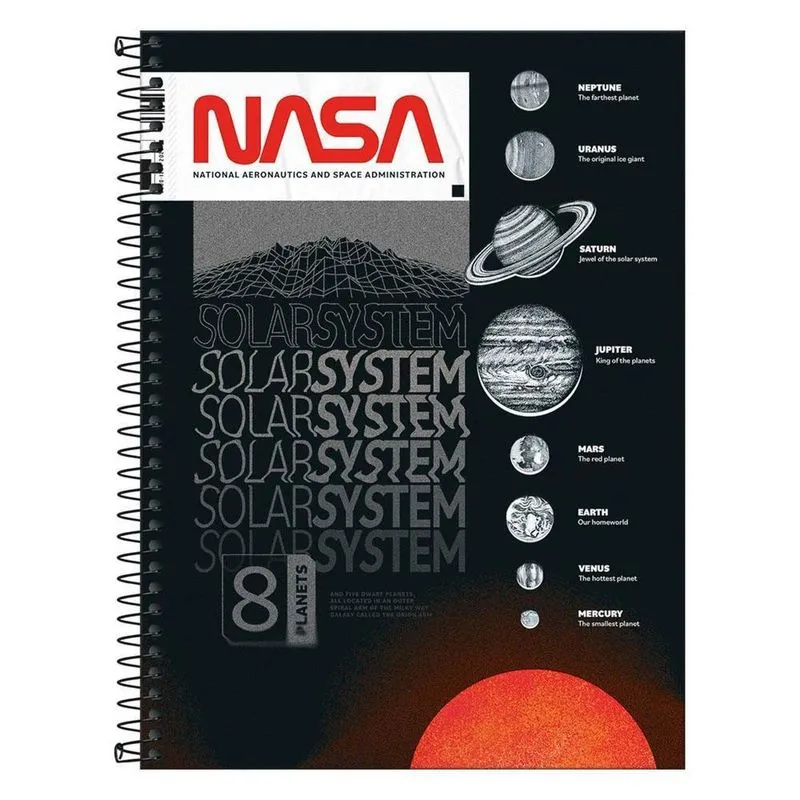 Caderno Univ 1 Matéria 80Fls Nasa Solar System Tilibra