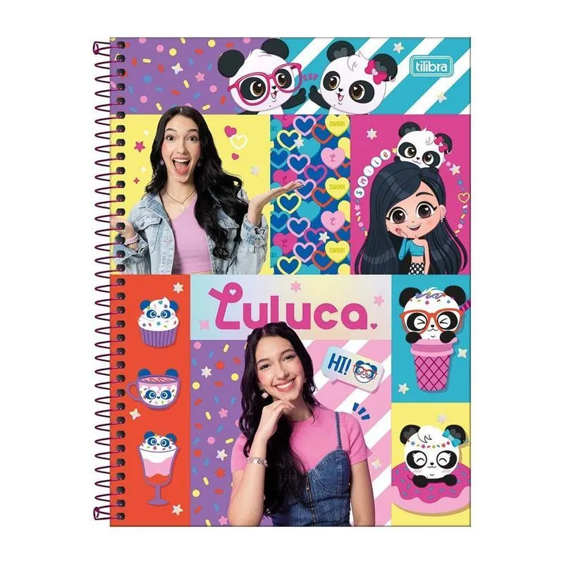 Caderno Univ 1 Matéria 80Fls Luluca Pandas Tilibra