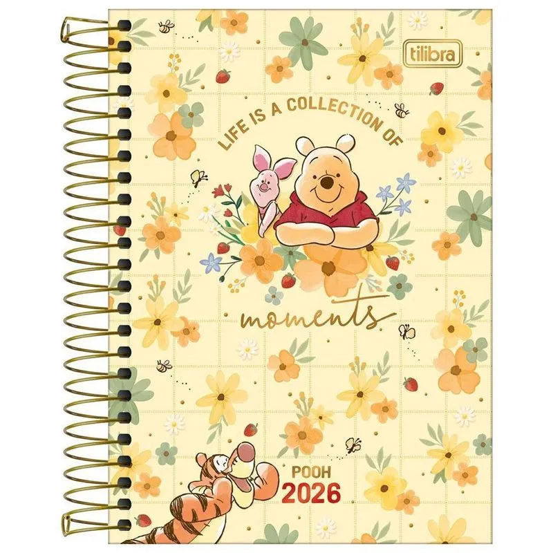 Agenda 2026 Diária Esp M5 176fls Pooh Moments Tilibra