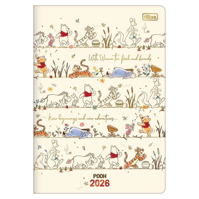 Planner Semanal 2026 Gramp M7 Pooh Winnie Tilibra