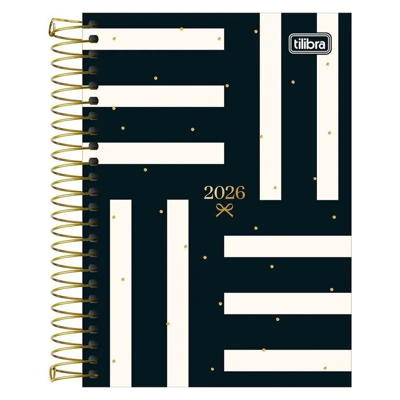 Agenda Diária 2026 Espiral M5 West Village Listras Tilibra