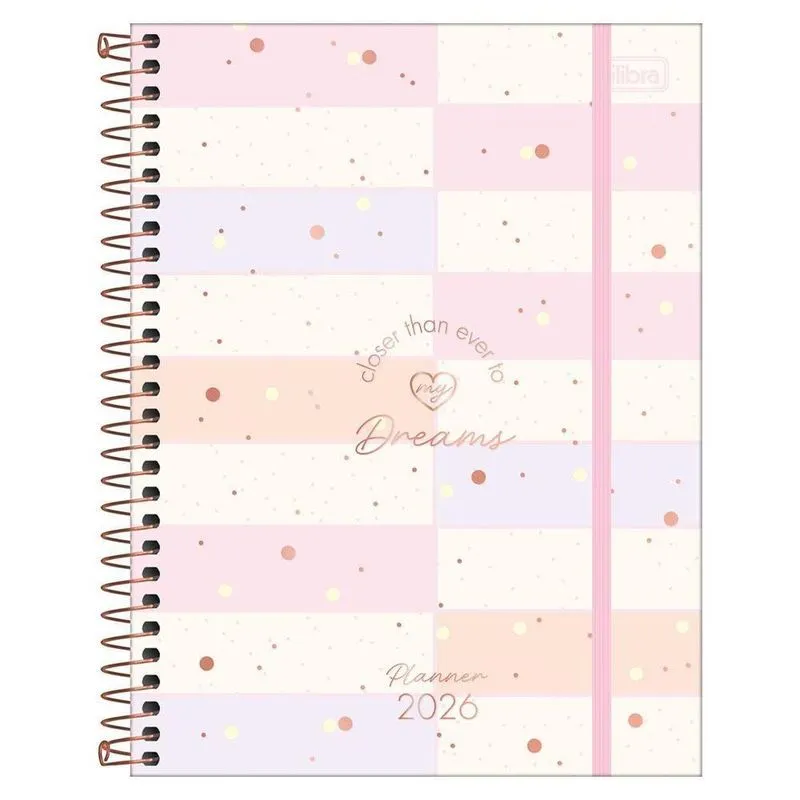 Planner Semanal 2026 Espiral M7 80fls Soho Faixas Tilibra