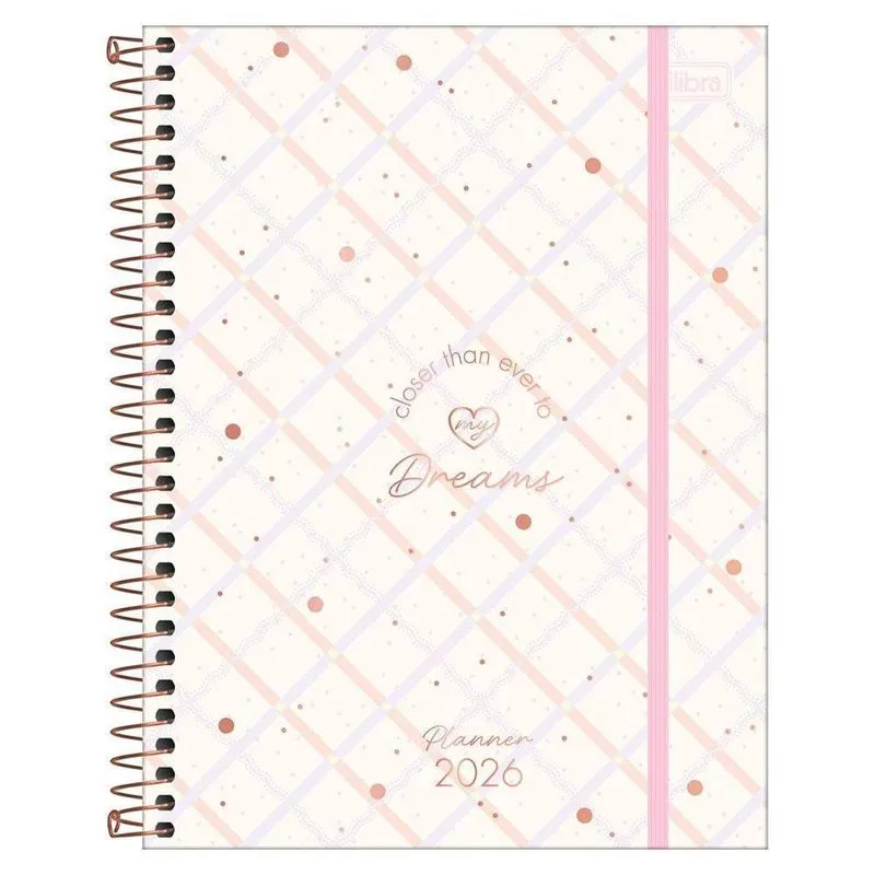Planner Semanal 2026 Espiral M7 80fls Soho Xadrez Tilibra
