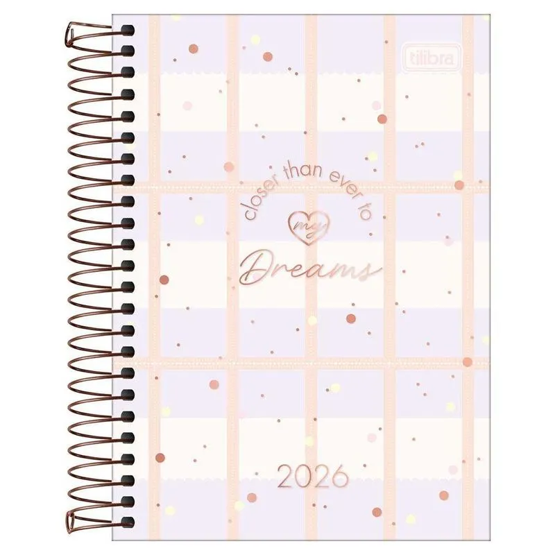 Agenda Diária 2026 Espiral M5 176Fls Soho Listras Tilibra