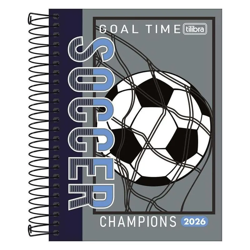 Agenda Diária 2026 Espiral M4 176fls D+ Futebol Tilibra