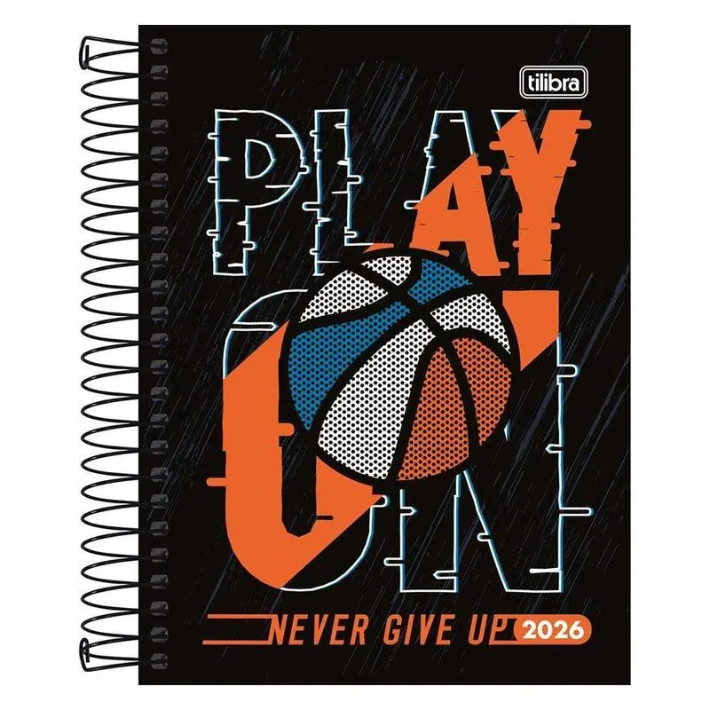 Agenda Diária 2026 Espiral M4 176fls D+ Basquete Tilibra