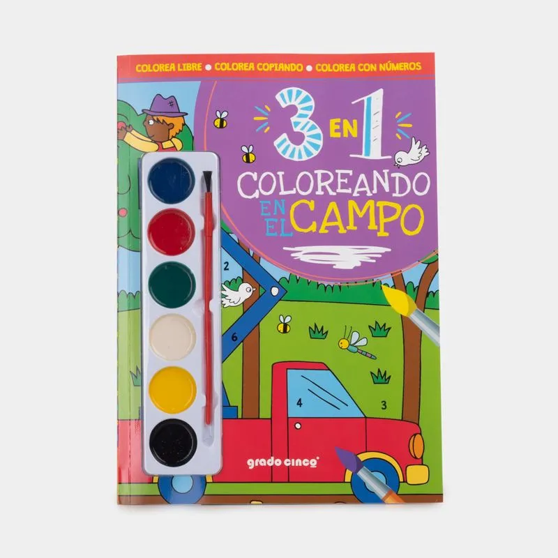 Colección 3 en 1: coloreando en el campo