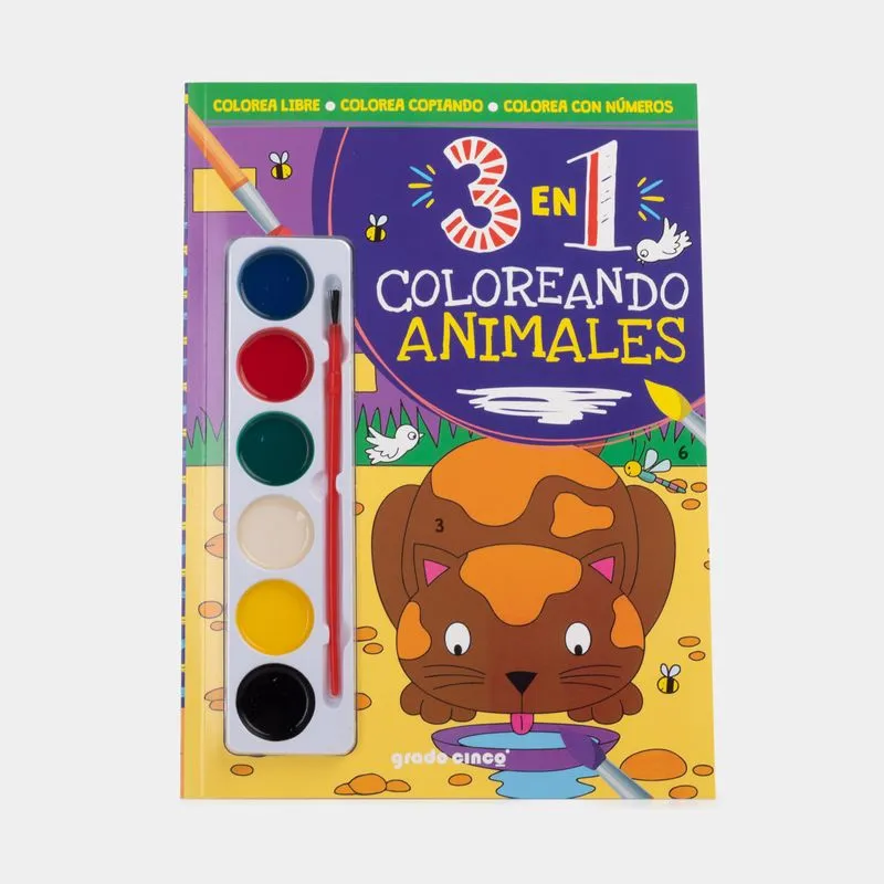 Colección 3 en 1: coloreando animales