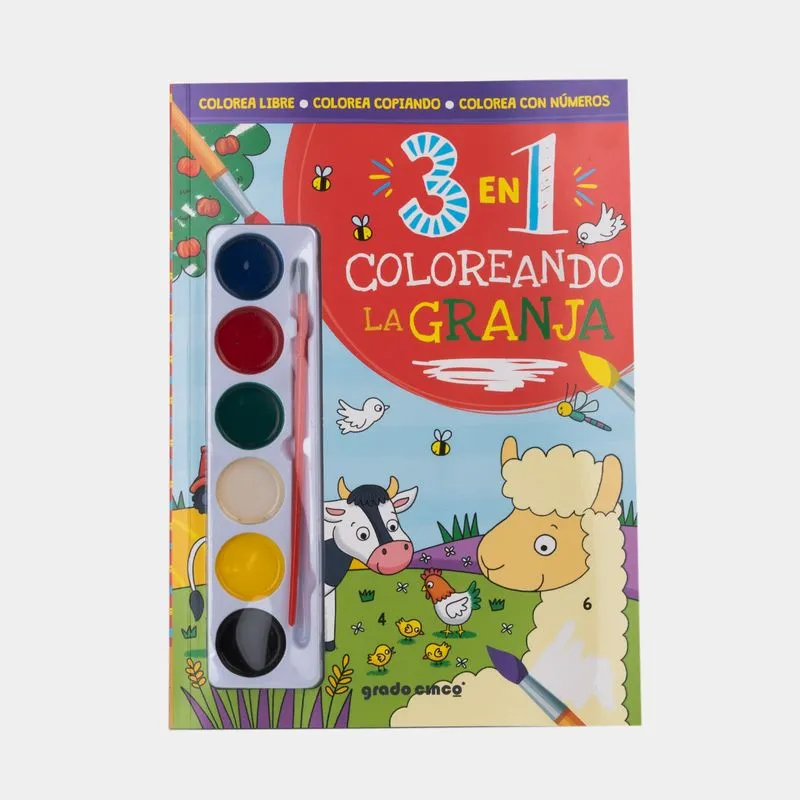 Colección 3 en 1: coloreando la granja