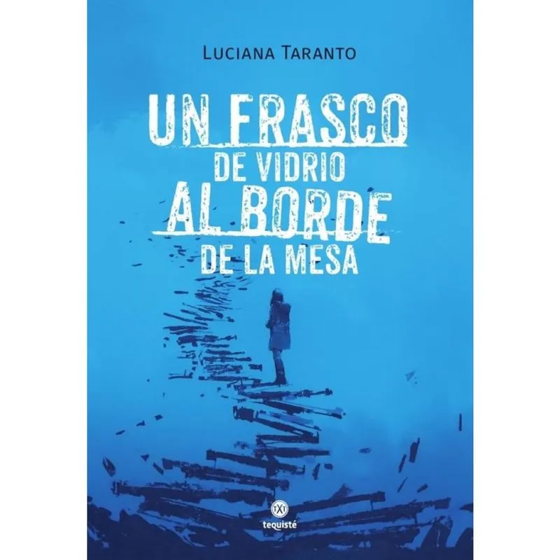 Un frasco de vidrio al borde de la mesa - Espanhol