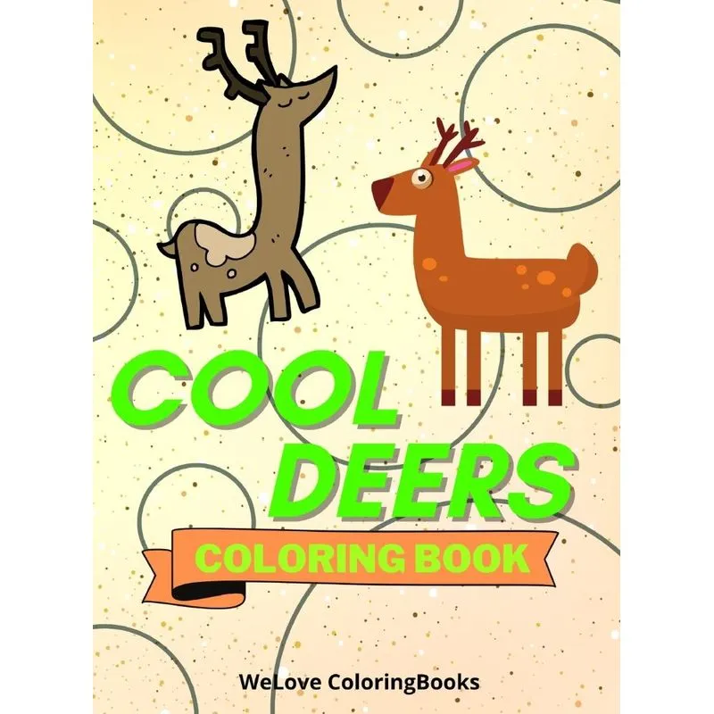 Cool Deers Coloring Book