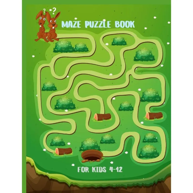 Maze Puzzle Book for Kids 4-12